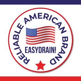 EASYDRAIN Double Kitchen Sink P-Trap | Expandable & Flexible 1-½" with 2 Female Threaded Nut