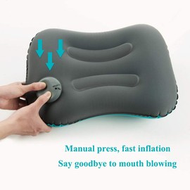 Manual Pressure Inflating Camping Pillows,Inflatable Pillow, Ultralight Inflating Camping Pillows,Travel Pillow,Compressible,Comfortable,Inflatable Pillow for Camping/Sleeping/Hiking/Backpacking