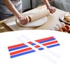 Chazcool Silicone Rolling Strip, 6 Pcs Silicone Rolling Pin Guides