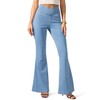 Rammus Flare Jeans for Women Crossover High Waisted Bell Bottom
