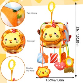 AUNGCSHE Montessori Baby Toy, Sensory Toy Baby 6 12 Months, 12 Functions in 1 Tissue Box for Girls and Boys from 1 2 3 Years, Children, Early Learning Toy Gifts