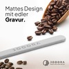 JODORA Design Espresso Spoon, Matte Silver, Set of 6 Espresso