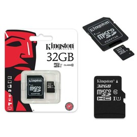 Kingston Canvas Select (SDCS/32GB) MicroSDClass 10 UHS-I Speeds Up to 80 MB/s Read (SD Adapter Included) - Bring Your HD Videos to Life