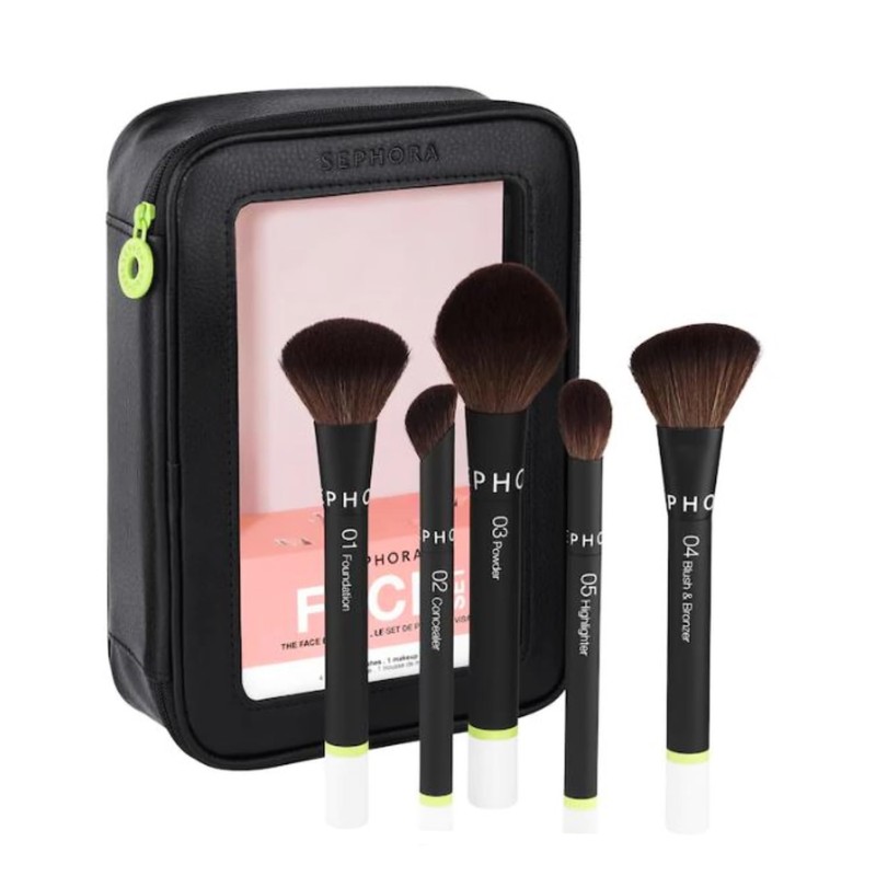 SEPHORA Set De Brochas Faciales Favoritas De Sephora: 5 Brochas