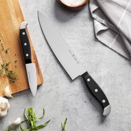 HENCKELS Statement Razor-Sharp 2-pc Chef Knife Set, German Engineered Informed by 100+ Years of Mastery, Black/Stainless Steel