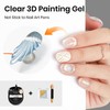 MIZHSE 30g Clear Solid Builder Gel and 15g 3D Nail
