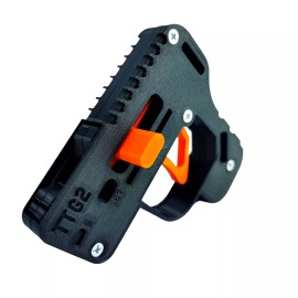 Unbranded 3D Printed TicTac Gun Toy - Launches TicTacs 5-8' -Black/Orange-