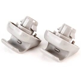 Red Hound Auto 2 Gray Sunvisor Clip Hooks Compatible with Honda (98-07 Accord 96-04 Civic 07-11 CR-V 99-10 Odyssey 06-11 Ridgeline)
