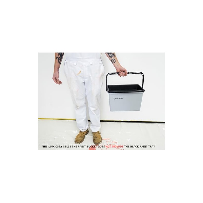 ROLLINGDOG 12 Inch Paint Bucket - Durable Plastic Bucket with