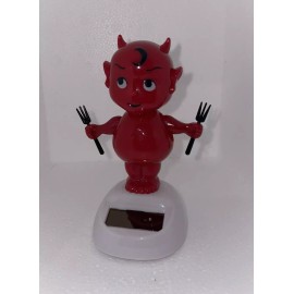 Greenbrier Solar Powered DANCING DEVIL Pitchforks BOBBLEHEAD TOY NEW valentines
