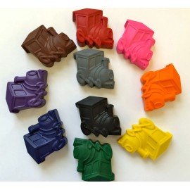 handmade 10 Rainbow Train Crayons Party Favors Teacher Supply  Transportation