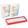 Chalk & Eraser Set, White and Multicolour Chalkboard and Pavement