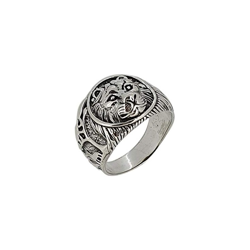 Treasure Bay Chunky Lion Design Silver Ring For Men Made