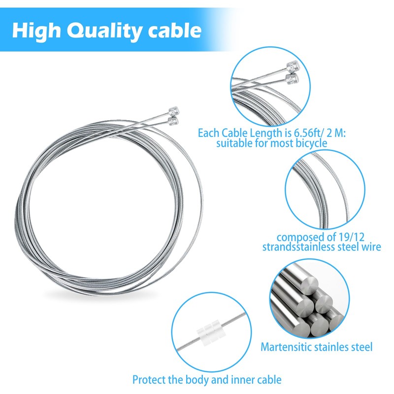 Gear Cable Bicycle, Bicycle Shift Cable Set, Universal Bicycle Parts