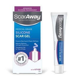 Gel de silicona para cicatrices ScarAway, ayuda a mejorar el tamaño, el color y la textura de las cicatrices queloides hipertróficas causadas por lesiones o quemaduras, resistente al agua, 20 g (0,71
