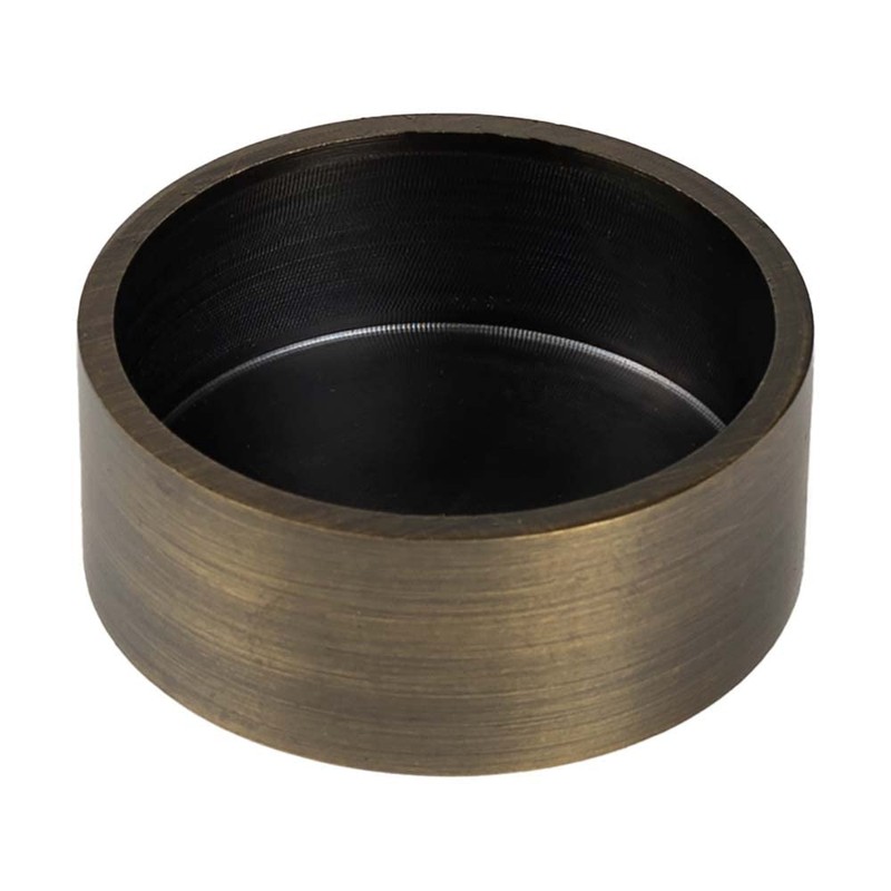 2" Dia. Antique Brass Outer End Cap for 2" O.D.