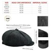 Mens Flat Caps UK 8 Panel Peaky Flat Baker Boy