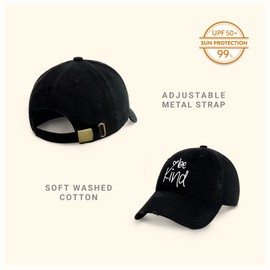 CHOK.LIDS Be Kind Trendy Womens Baseball Cap Unisex Fashion Cotton Polo Style Fun Inspirational Saying Seasonal Outdoor Travel Headwear (Black)