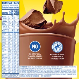 Carnation Breakfast Essentials Powder Drink Mix, Rich Milk Chocolate, 17.7 Ounce Jar (Pack of 6)