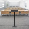 Floor Lecterns Podiums Stand, Black Podium Portable Presentation Concert Podium,