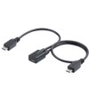 ELECTOP Micro USB Female to 2 Micro USB Male Splitter