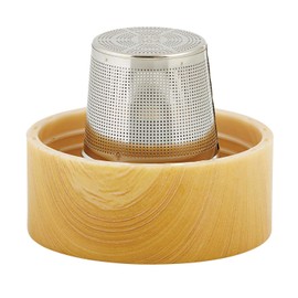 SB Design Studio SIPS F1404 Glass Water Bottle with Built-In Tea Infuser, 12-Ounces, Tea Time