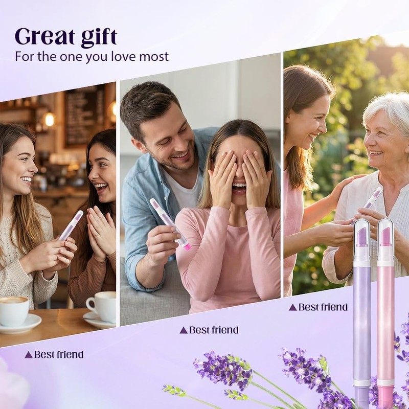 2en1 Cuticle Oil Pen-Aceite Nutritivo para Cutículas y Uñas(1pieza,Lavanda)