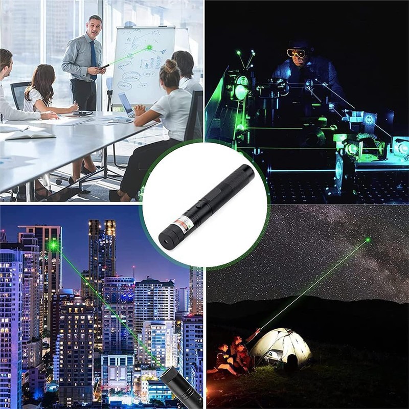 Linterna de luz verde, Carga USB, Adecuado para Acampar, Cazar,