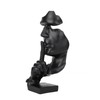 Tibeoyad Decorative Statue, Silence is Gold Statue Office Shelf Table