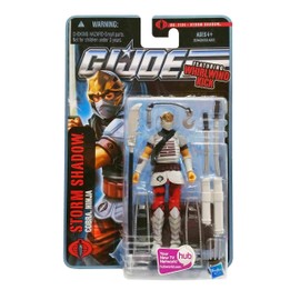 G.I. Joe Pursuit of Cobra (POC) 3.75 Inch Storm Shadow (Cobra Ninja) with Whirlwind Kick Action Figure