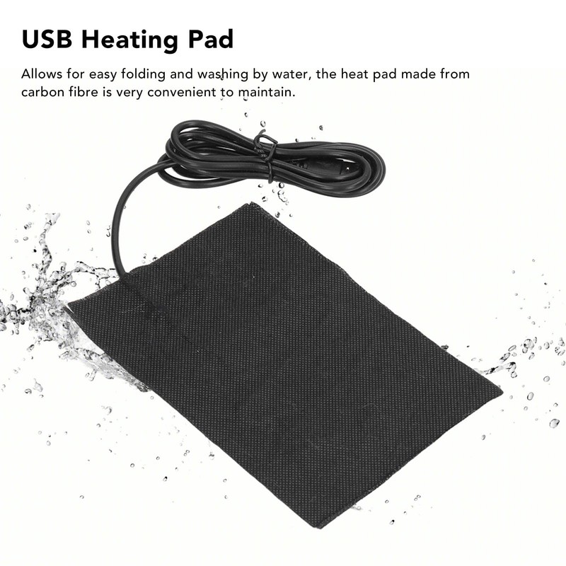 ANKROYU DC 5V Heating Pad, Carbon Fibre USB Electric Heated