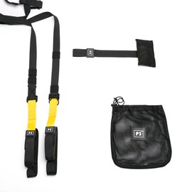 PolyMath Suspension Trainer Home Gym Equipment Sling Trainer Adjustable Fitness Workout for Whole Body at Home, Outdoor Travel to the Gym