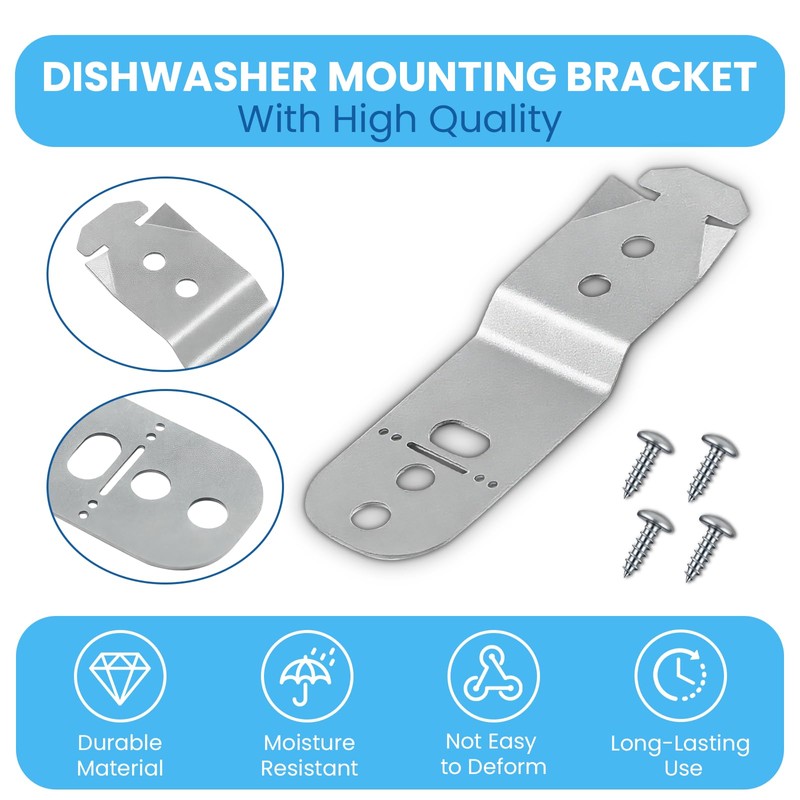 XwaYexa 619985 Dishwasher Mounting Bracket Fit for Bosch Dishwashers, Anti-Tip