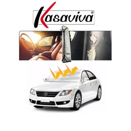 Kasaviva Silver Folding Car Sun Shade High Reflective UV Protection 130 x 60 cm (1)