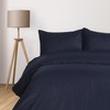 Komfortec Duvet Cover Set, microfibre, Navy Blue, 135x200 + 1x