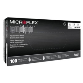 Microflex MIDKNIGHT Nitrile Gloves Powder Free MK296XL CASE ( 10 BOXES) X-LARGE