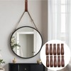 10pcs PU Leather Straps for Hanging Wall Hooks 1 x
