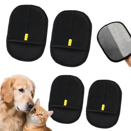 VITASHYNX 4 Pcs Pet Hair Removal Glove, Reusable Pet Hair Cleaning Gloves For Pet Owners,Clothing Cleaning, Home, Car Interiors