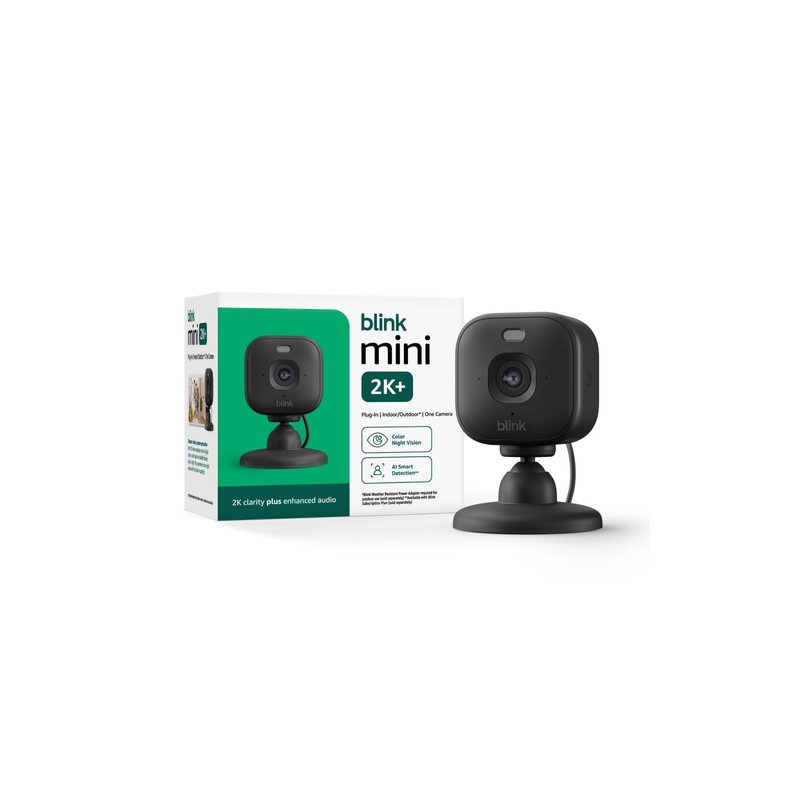 Blink Mini 2K+ (newest model) – Plug-in Home & Pet