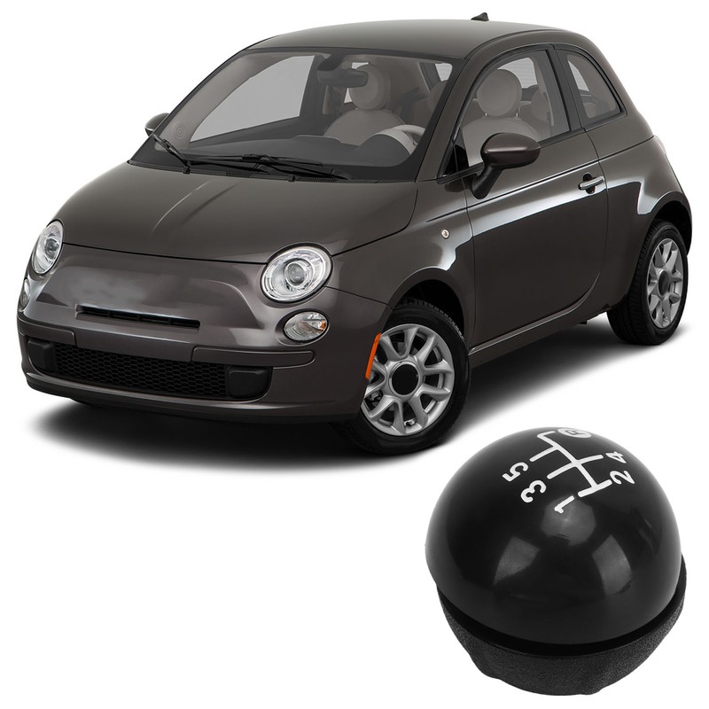 Shift Knob Manual Transmission Comfortable Grip Replacement for Fiat 500