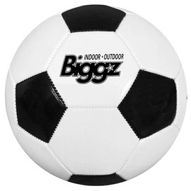 Biggz Premium Classic Soccer Balls with Hand Pumps - Size 3-6, 12, 50 Pack Options (Size 3 (Junior), 6 Pack)