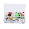 106pc Multifunctional Fishing Tackle Kit Metal Spoon Fishing Mixed Hard