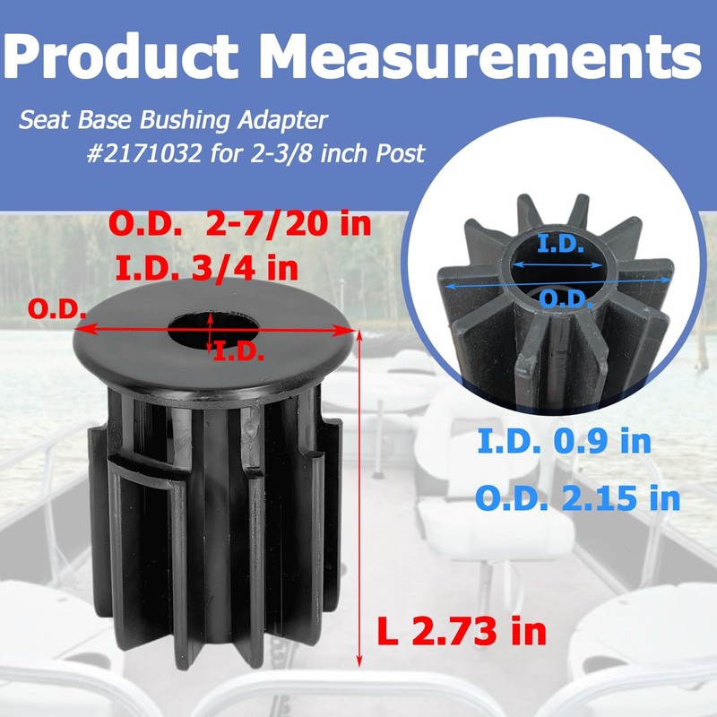 auaurly 2 PCS Hi-Lo Bushing,Seat Base Adapter 2171032 for 2-3/8