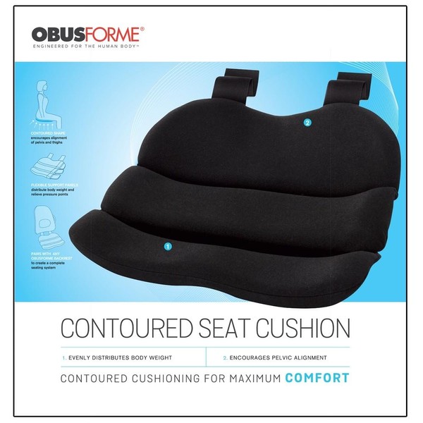 ObusForme CONTOURED SEAT CUSHION, 1