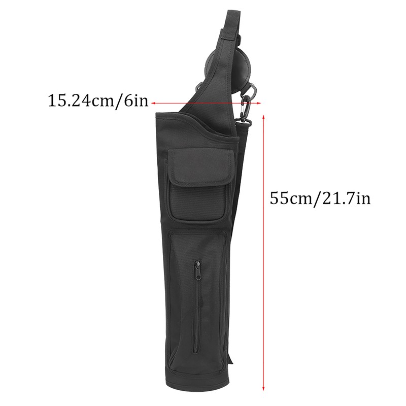 Universal Carbon Glass Fiber Arrows Case Canvas Quiver Backpack Type