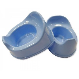 Snuggle BPA-Free Plastic Children's Potty | Splash Guard | Lightweight and Portable | Non-Slip Base - Blue