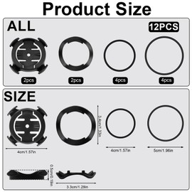 Bicycle Mount Compatible with Garmin GPS, Pack of 2 Bicycle Mount for GPS Bicycle Stopwatch Holder for Garmin Edge 130 200 500 510 520 530 800 1000, Robust Handlebar Mounts