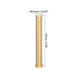 PATIKIL 150 Grain Archery Arrow Brass Insert, 6 Packs Insert Screw Copper Brass Arrow for .244/6.2mm Carbon Arrows