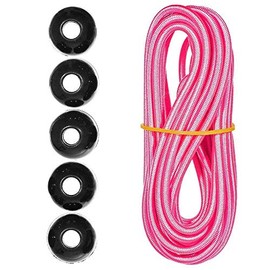 Paracord Planet Ball Bungee Kits – 10 Feet of 1/8 Inch Shock Cord – For Camping, Events, Tents, Hiking, Tarps, and Outdoor Uses (Rose Pink)