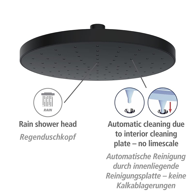 WENKO Clothes Hangers, Black, 2,5 x 0,2 x 500 cm